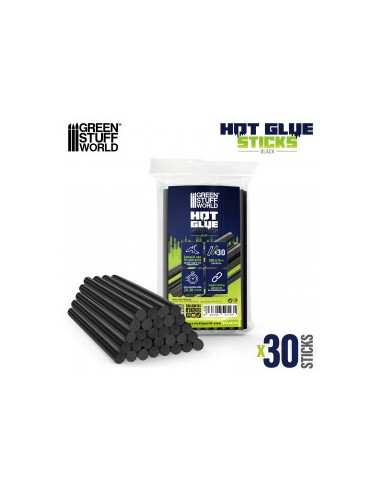 BARRITAS SILICONA 11mm 190mm NEGRA (X30)