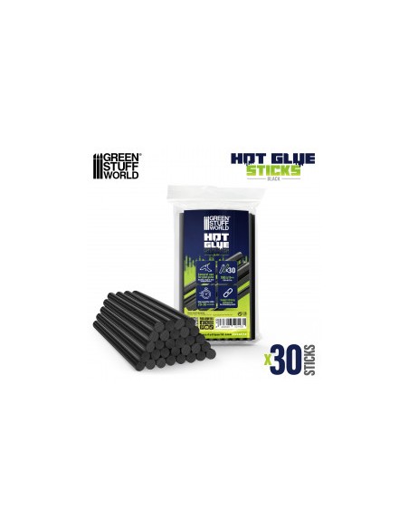 BARRITAS SILICONA 11mm 190mm NEGRA (X30)