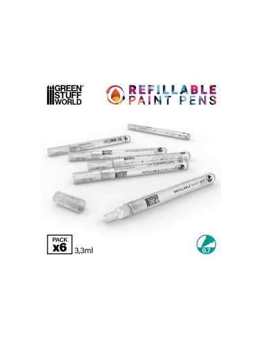 ROTULADOR RECARGABLE 0,7mm (PACK DE 6)