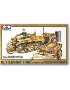 Kettenkraftrad w/Cart & Goliath Vehicle