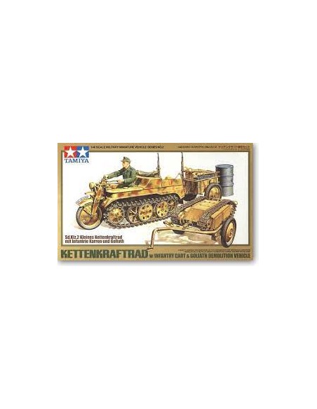 Kettenkraftrad w/Cart & Goliath Vehicle