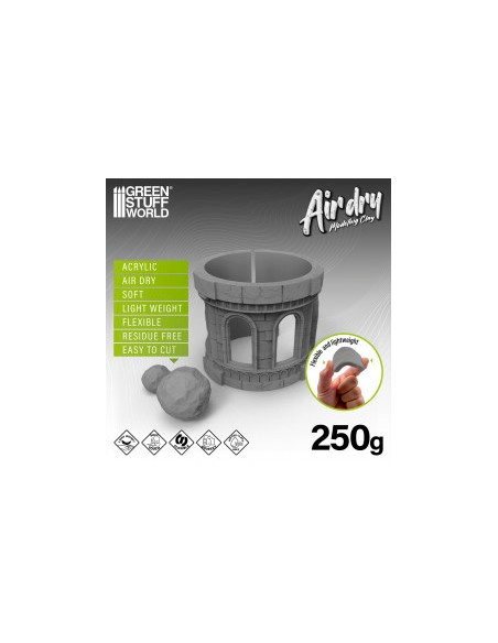 Air Dry Foam Clay 250gr. - Gris
