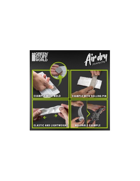 Air Dry Foam Clay 250gr. - Negro