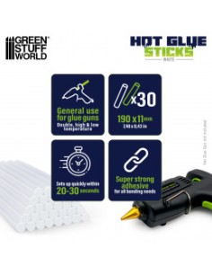 BARRITAS SILICONA 11mm 190mm TRANSPARENTE (X30) 2