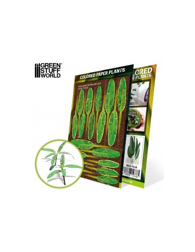 PLANTAS DE PAPEL COLOREADAS - PLATANEROS