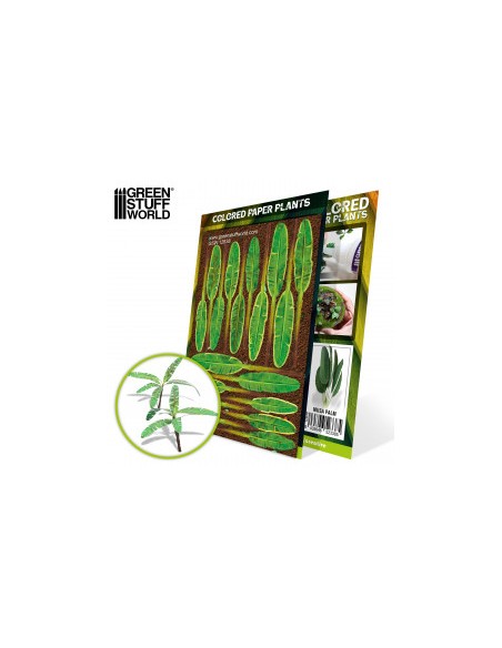 PLANTAS DE PAPEL COLOREADAS - PLATANEROS