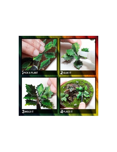 PLANTAS DE PAPEL COLOREADAS - PLATANEROS