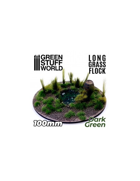 Hierba Larga 100mm - VERDE OSCURO