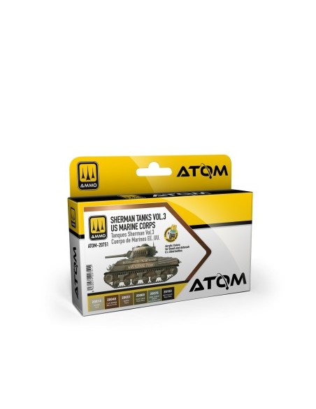 ATOM Set Tanques Sherman Vol 3 Cuerpo de Marines EEUU 2GM