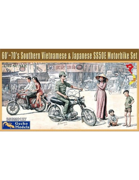 60'-70's Southern Vietnamese & Japanese SS50E Motorbike Set