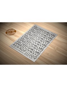 Decal Letters (UPPERCASE) - black, 8mm 2