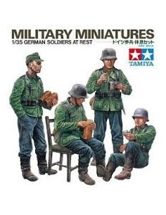 TAMIYA GERMAN SOLDIERS AT REST     1/35    35129