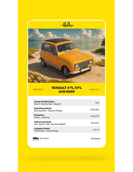 Renault 4 TL/GTL Sun Roof