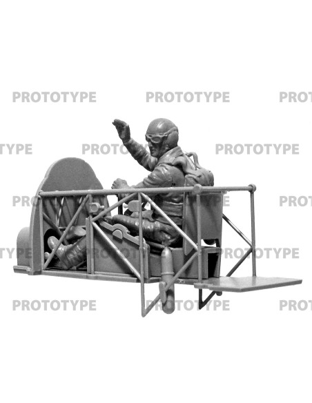 WWII Axis Pilots in the cockpit (German, Italian, Japanese) (100% new molds)