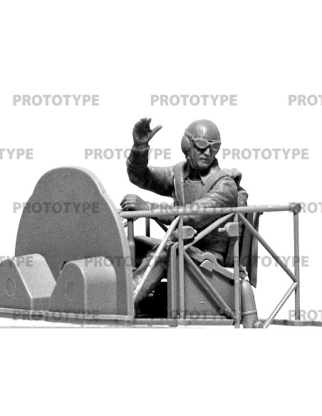 WWII Axis Pilots in the cockpit (German, Italian, Japanese) (100% new molds)
