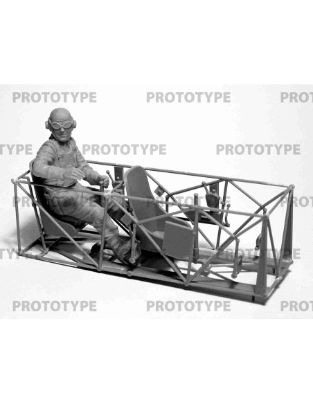 WWII Allies Pilots in the cockpit (British, American, Soviet) (100% new molds)