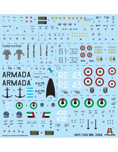 MB 339A + SET RESINA HIGH PLANET MODELS