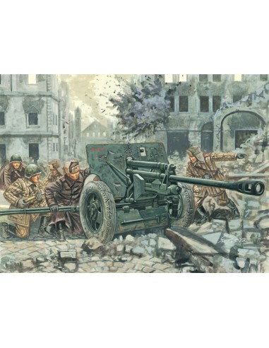 Russian ZiS-3 Anti-Tank Gun w/ Crew