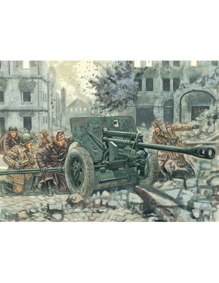 Russian ZiS-3 Anti-Tank Gun w/ Crew