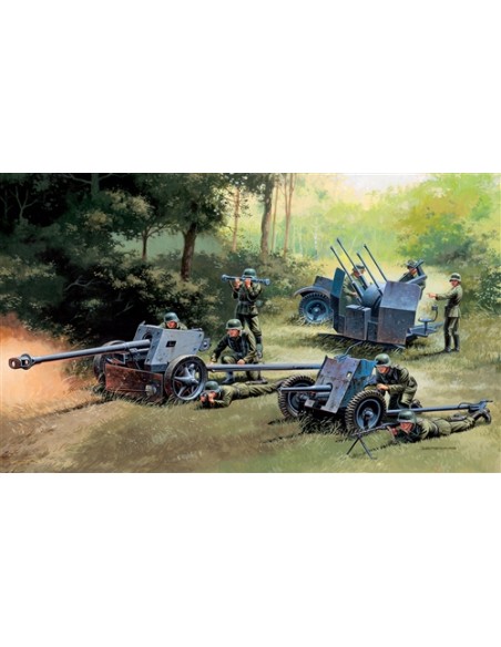 German Guns Set: PAK37 - PAK40 - FLAK38
