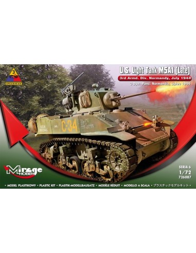 M5A1 amerykański czołg lekki 3 Dyw. Panc. Normandia, Lipiec 1944'