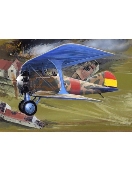 French biplane fighter Bleriot Spad 51C1 (Spanish Air Force)