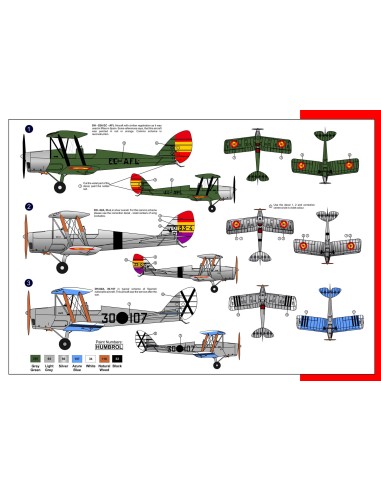 De Havilland D82A "Tiger Moth" Over Spain