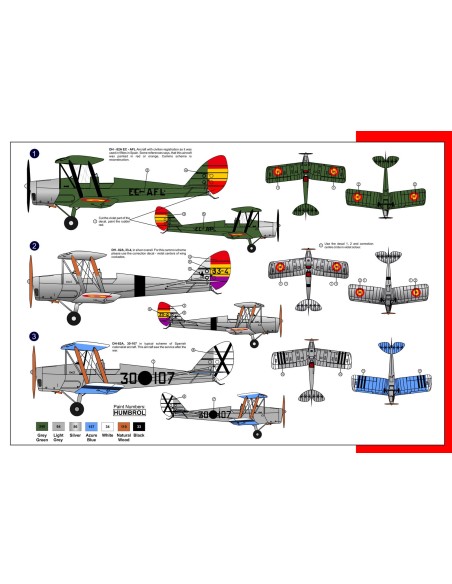 De Havilland D82A "Tiger Moth" Over Spain