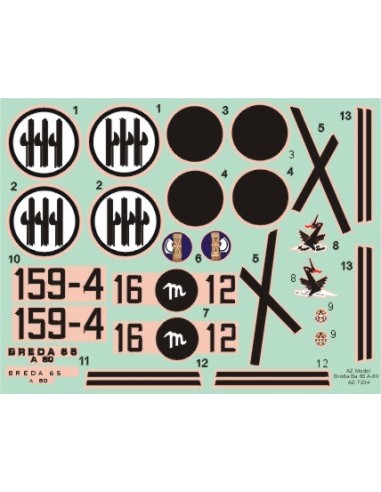 Italian ground-attack plane Breda 65 A-80...