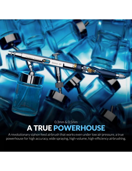 Premium Series – GHPM Mobius SP Suction Feed Airbrush (0.3 & 0.5mm)