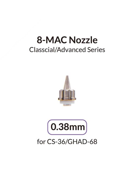 Airbrush 0.38mm Nozzle of Quick Self-Centering Structure for CS-36 & GHAD-68