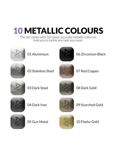 Metallic Series Markers  Aluminium