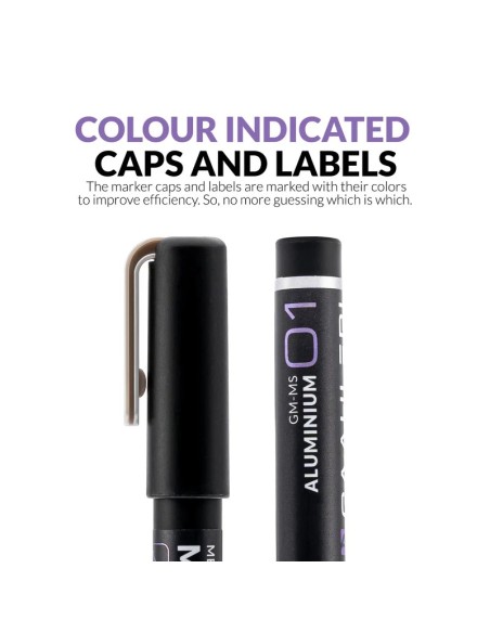 Metallic Series Markers  Aluminium