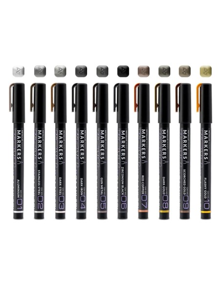 Metallic Series Markers Dark Steel