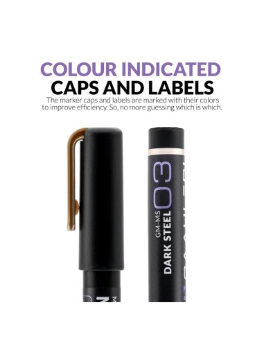 Metallic Series Markers Dark Steel