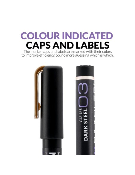 Metallic Series Markers Dark Steel