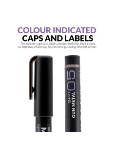 Metallic Series Markers Gun Metal