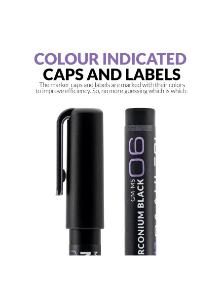 Metallic Series Markers  Zirconium Black