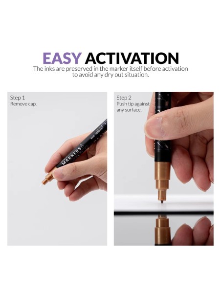 Metallic Series Markers Scorched Gold