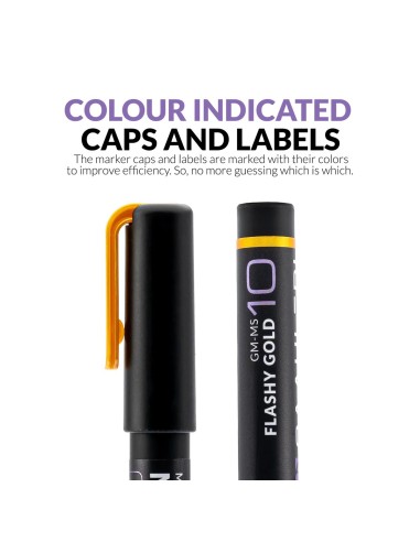 Metallic Series Markers  Flashy Gold