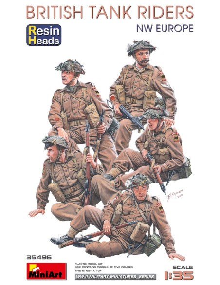 Brisith Tank Riders NW Europe (With Resin Heads)