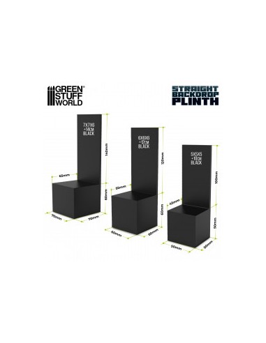 PEDESTAL CON TRASERA RECTA 5x5x5