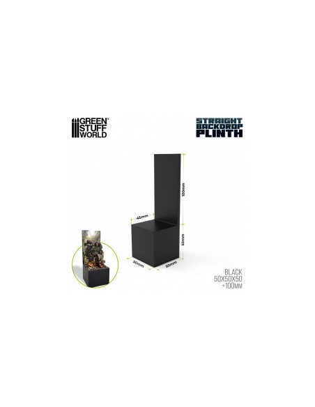 PEDESTAL CON TRASERA RECTA 5x5x5