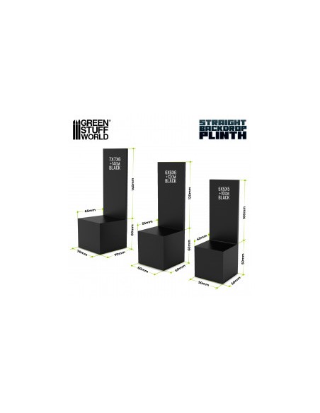 PEDESTAL CON TRASERA RECTA 7x7x6