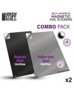 SET PLANCHA IMÁN A4 + GOMA METAL A4