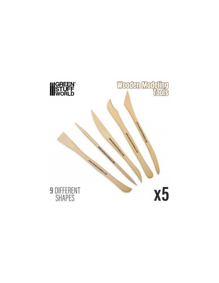 HERRAMIENTAS DE MADERA PARA MODELAR ARCILLA