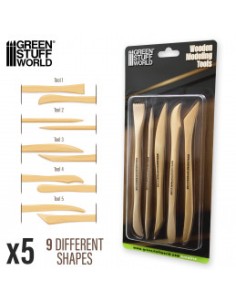 HERRAMIENTAS DE MADERA PARA MODELAR ARCILLA
