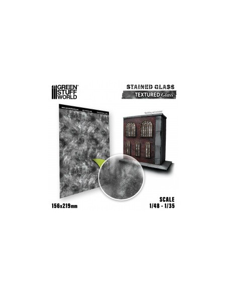 Vidrieras texturizadas transparentes