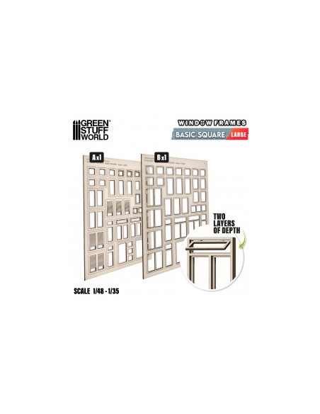 Ventanas Cuadradas Básicas - Grandes