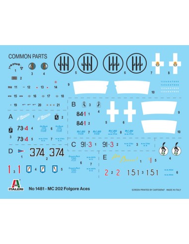 Macchi MC.202 Flogore "Aces" - 5 Regia...